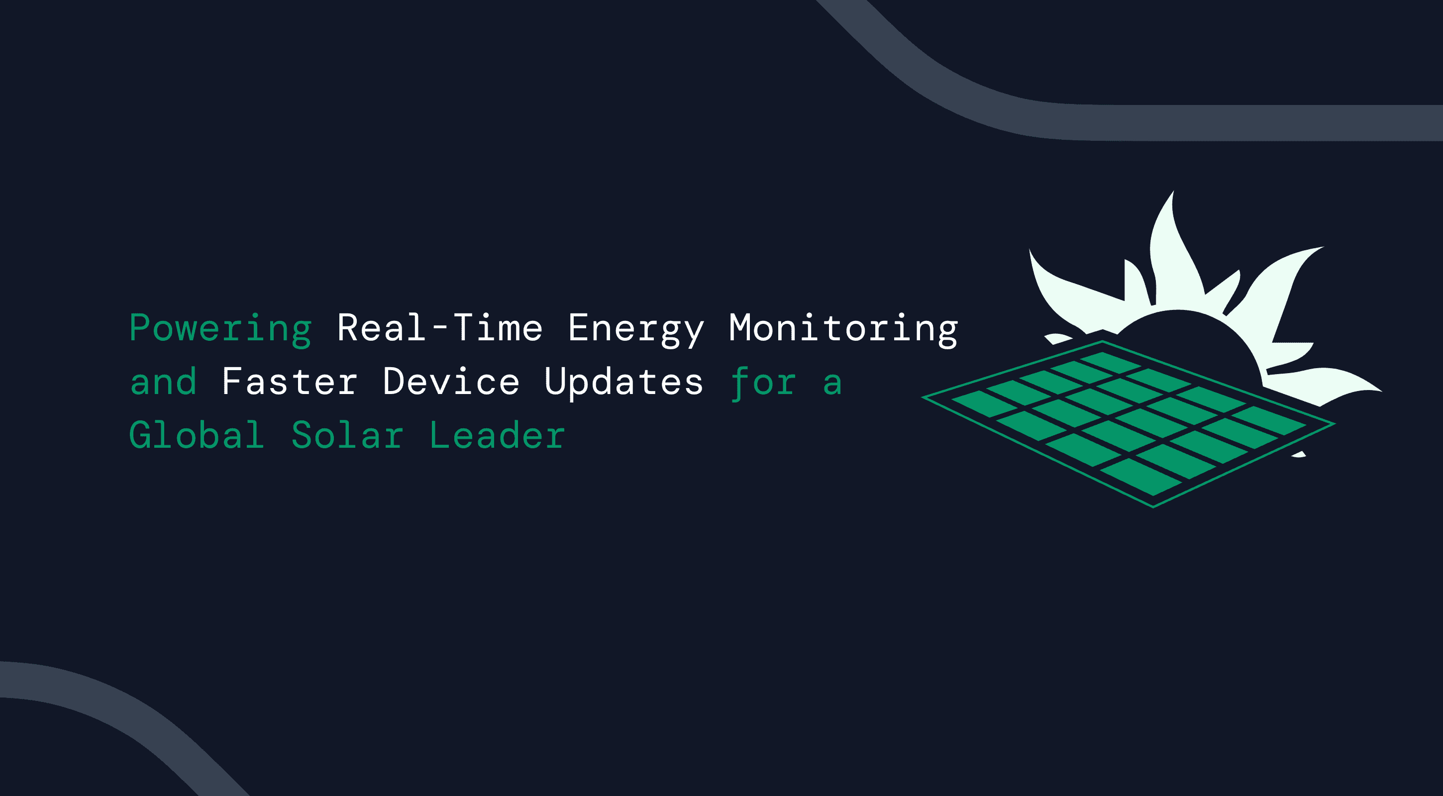 A solar grid with sun in dark background