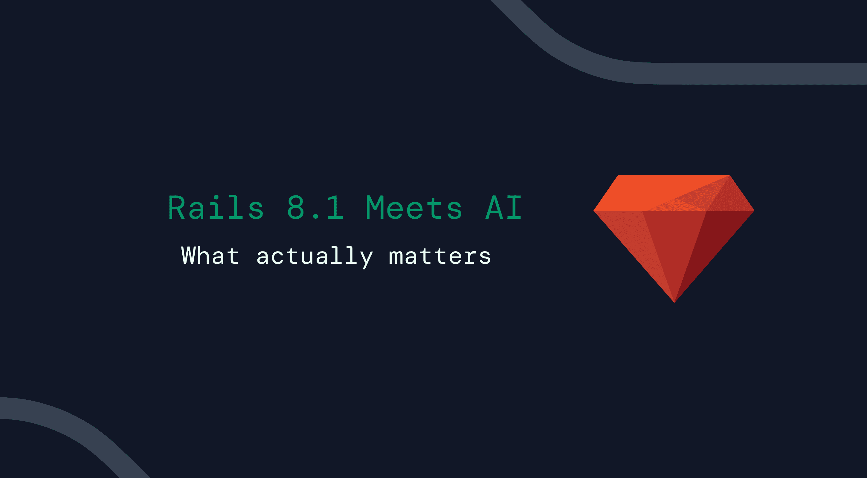 Rails 8.1 features for AI development